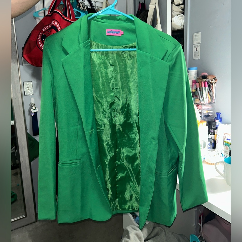 Edikted green oversized blazer